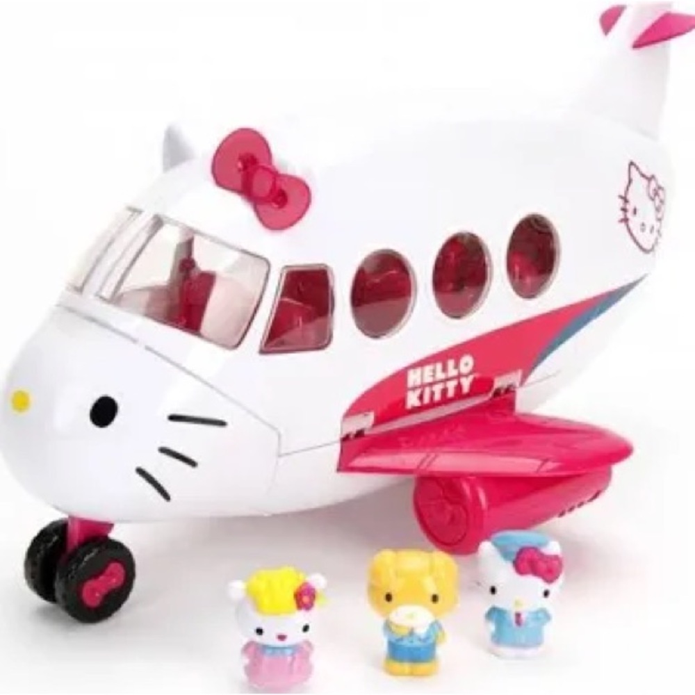 Hello Kitty Airplane Jet Play Set With Figures & Accessories